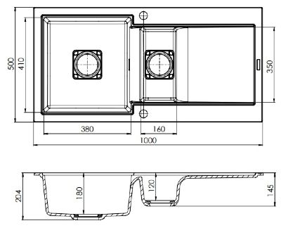 GRANMASTER WATERFALL 150 INSET TITAN GREY QUARTZ 1.5 BOWL SINGLE DRAINER SINK, GRA0117 GRANMASTER WATERFALL 150 INSET TITAN GREY QUARTZ 1.5 BOWL SINGLE DRAINER SINK, GRA0117